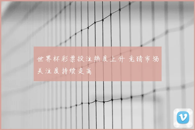 世界杯彩票投注热度上升 竞猜市场关注度持续走高